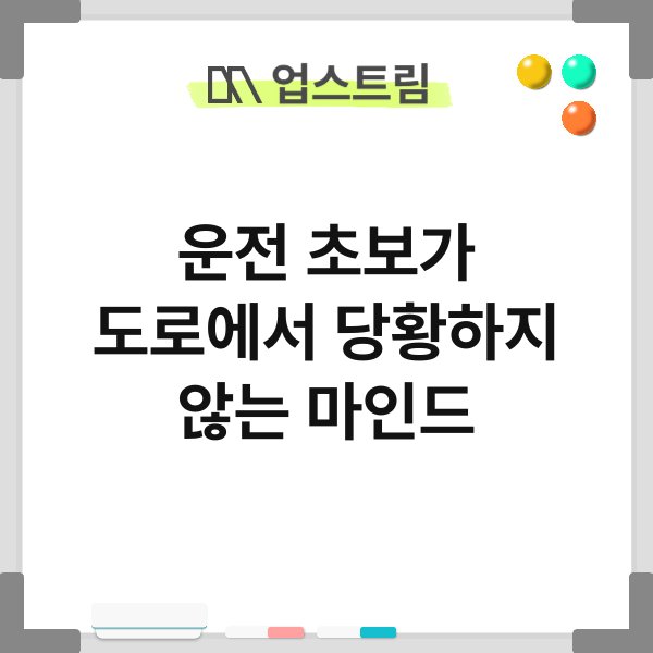 운전 초보가 도로에서 당황하지 않는 마인드 6